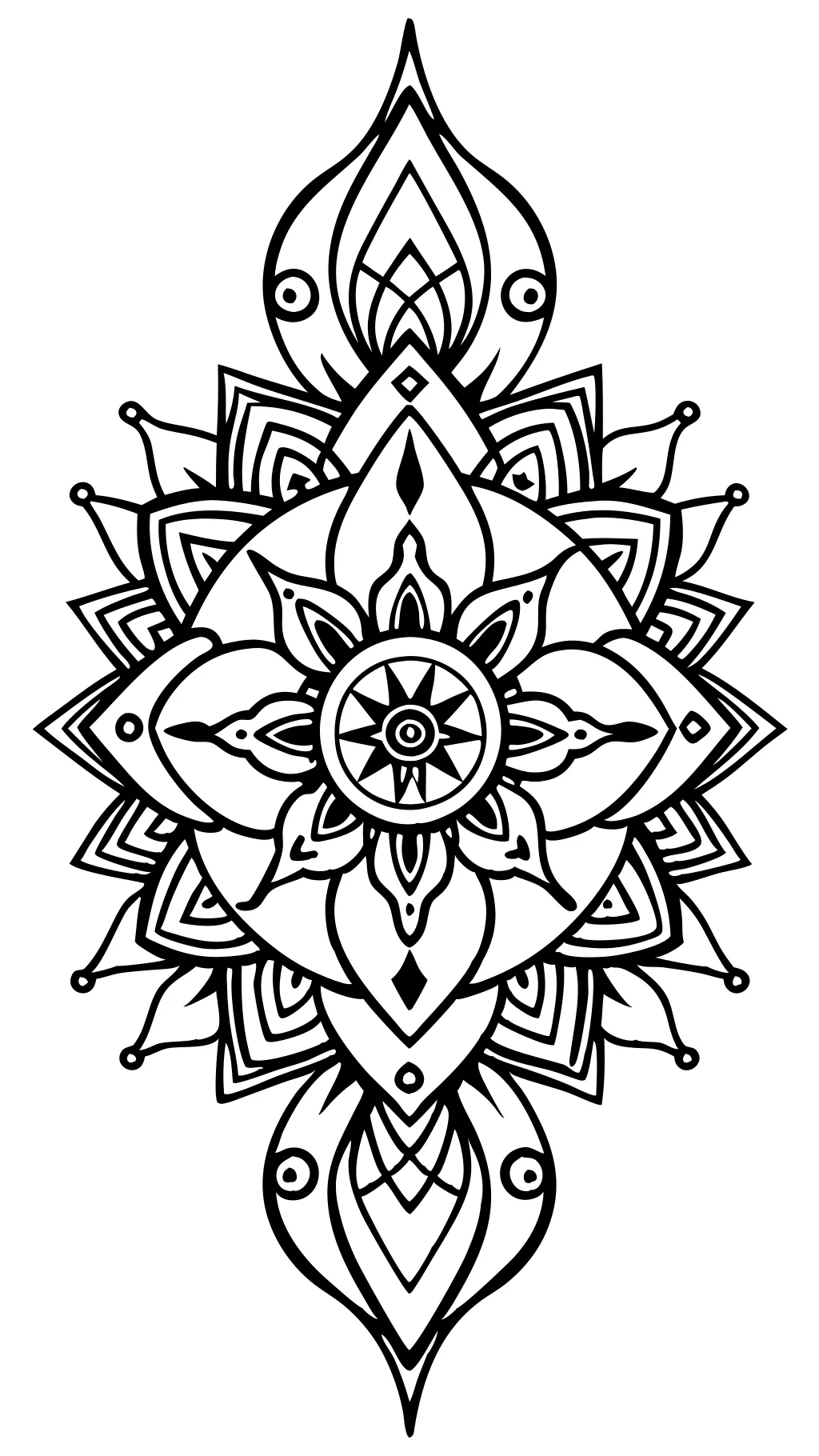 unique tattoo coloring pages